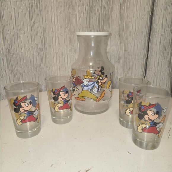 Vintage Disney NOS 5 Piece Juice Set GrandeesVtgEph In Collectable Condition - Picture 9 of 14